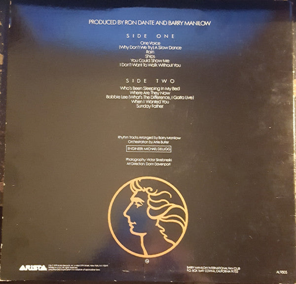 Barry Manilow - One Voice (Vinyl, LP, Album) Very Good Plus (VG+) / Very Good (VG)