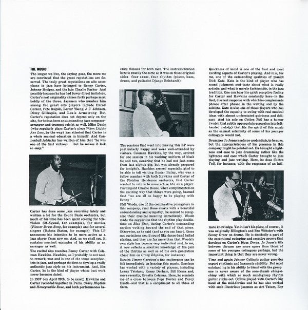 Benny Carter And His Orchestra - Further Definitions (Vinyl, LP, Album, Stereo) Very Good Plus (VG+) / Very Good Plus (VG+)