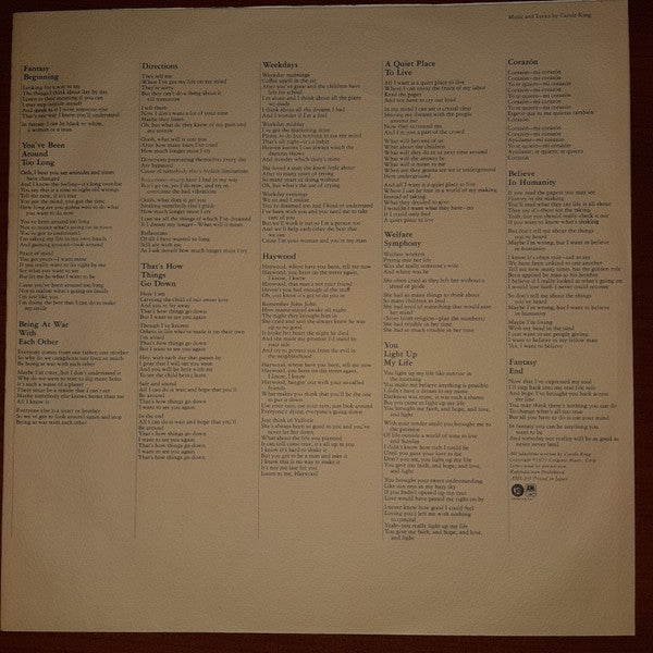 Carole King - Fantasy (Vinyl, LP, Album)