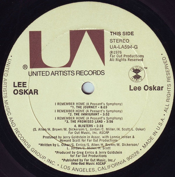Lee Oskar - Lee Oskar (Vinyl, LP, Album) Good Plus (G+) / Very Good (VG)