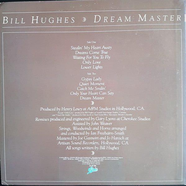 Billie Hughes - Dream Master (Vinyl, LP, Album) Very Good Plus (VG+) / Very Good (VG)