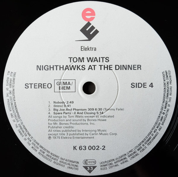 Tom Waits - Nighthawks At The Diner (2xVinyl, LP, Album, Reissue) Very Good Plus (VG+) / Very Good Plus (VG+)