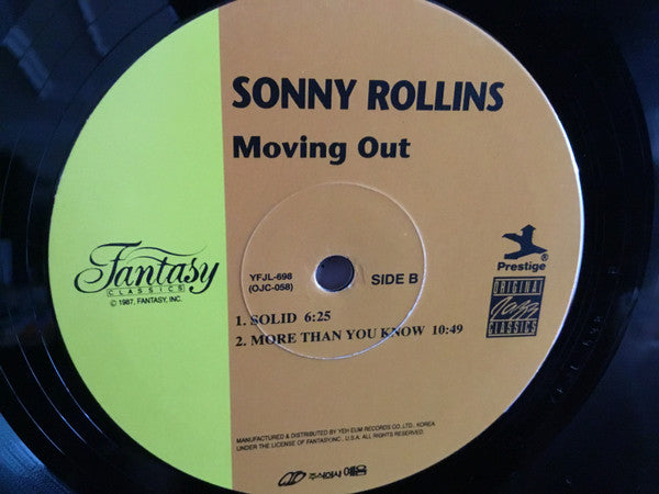 Sonny Rollins - Moving Out (Vinyl, LP, Album) Very Good (VG) / Very Good Plus (VG+)
