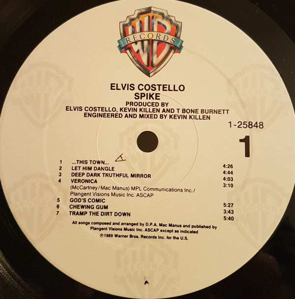 Elvis Costello - Spike (Vinyl, LP, Album) Very Good (VG) / Very Good (VG)