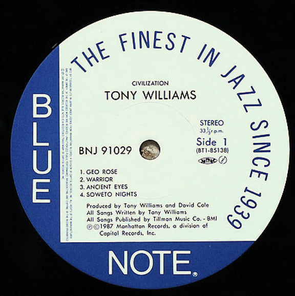 Anthony Williams - Civilization (Vinyl, LP, Album) Very Good (VG) / Very Good (VG)