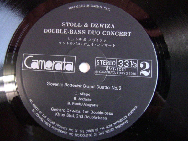 Giovanni Bottesini - Double-Bass Duo Concert (Vinyl, LP, Album) Near Mint (NM or M-) / Very Good Plus (VG+)