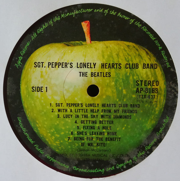 The Beatles - Sgt. Pepper's Lonely Hearts Club Band (Vinyl, LP, Album, Reissue, Stereo) Very Good Plus (VG+) / Very Good (VG)