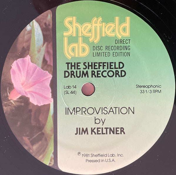 Jim Keltner - The Sheffield Drum Record (Vinyl, 12", 33 ⅓ RPM, Limited Edition, Stereo) Very Good (VG) / Good Plus (G+)
