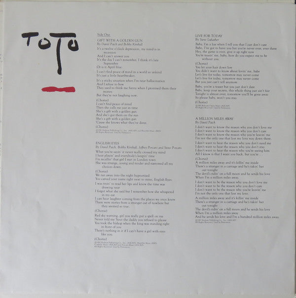 Toto - Turn Back (Vinyl, LP, Album)