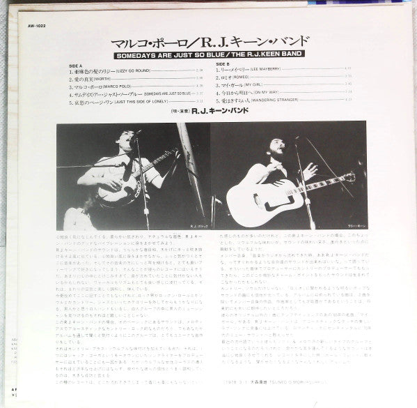 The R.J. Keen Band - The R.J. Keen Band (Vinyl, LP, Album, Promo) Very Good Plus (VG+) / Very Good (VG)