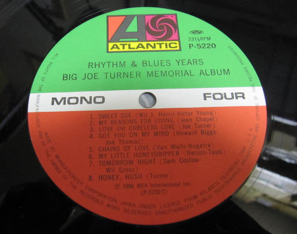 Big Joe Turner - Rhythm & Blues Years (2xVinyl, LP, Compilation, Mono) Near Mint (NM or M-) / Near Mint (NM or M-)