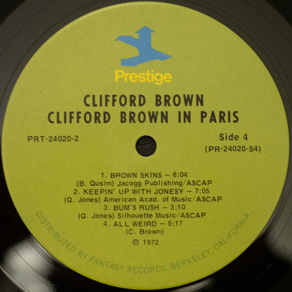 Clifford Brown - Clifford Brown In Paris (2xVinyl, LP, Compilation, Mono) Very Good Plus (VG+) / Good Plus (G+)