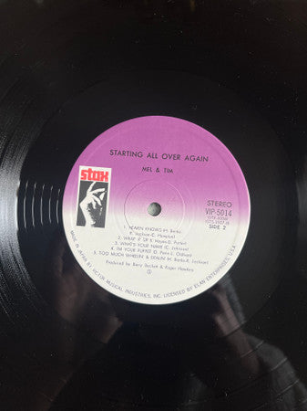 Mel & Tim - Starting All Over Again (Vinyl, LP, Album) Near Mint (NM or M-) / Very Good (VG)
