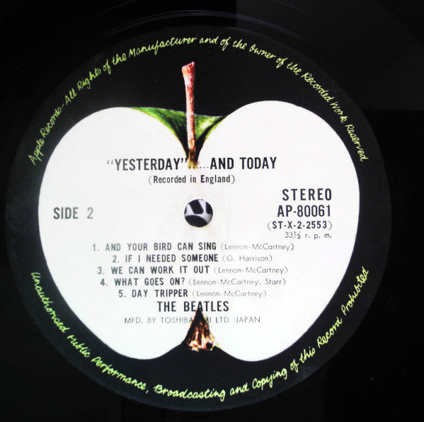 The Beatles - "Yesterday"...... And Today (Vinyl, LP, Album, Compilation, Reissue, Stereo) Very Good Plus (VG+) / Very Good (VG)