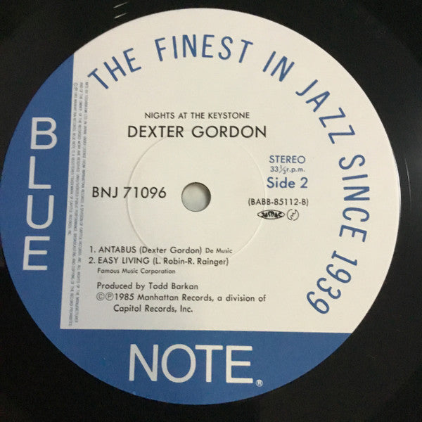 Dexter Gordon - Nights At The Keystone (2xVinyl, LP, Album) Very Good Plus (VG+) / Good Plus (G+)