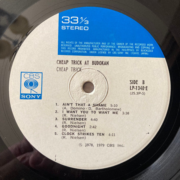 Cheap Trick - Cheap Trick At Budokan (Vinyl, LP, Album) Very Good Plus (VG+) / Very Good Plus (VG+)