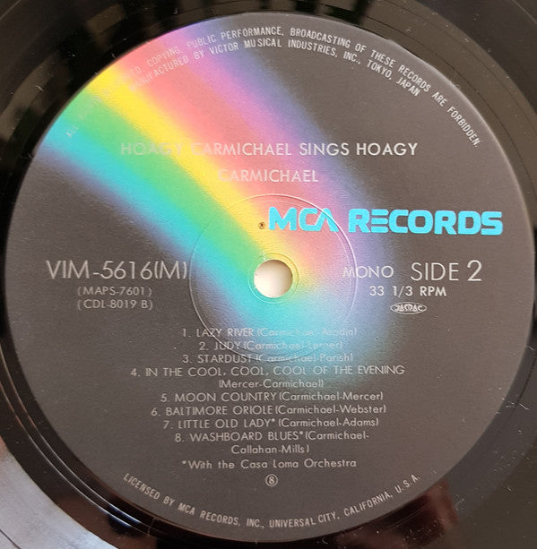 Hoagy Carmichael - Hoagy Carmichael Sings Hoagy Carmichael (Vinyl, LP, Compilation, Reissue, Mono) Very Good Plus (VG+) / Very Good Plus (VG+)