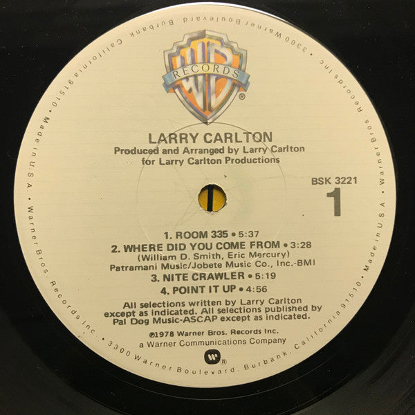 Larry Carlton - Larry Carlton (Vinyl, LP, Album) Very Good Plus (VG+) / Very Good (VG)