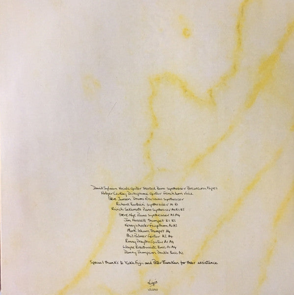 David Sylvian - Brilliant Trees (Vinyl, LP, Album, Stereo)