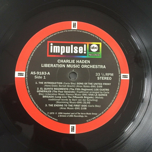 Charlie Haden - Liberation Music Orchestra (Vinyl, LP, Album, Reissue, Stereo) Very Good (VG) / Very Good (VG)