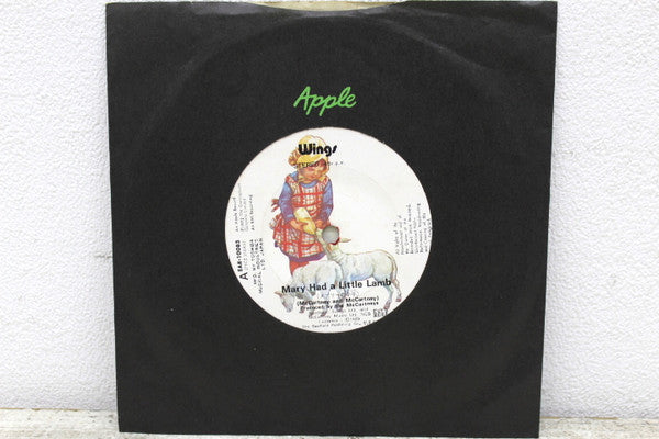 Wings (2) - Mary Had A Little Lamb (Vinyl, 7", Single, 45 RPM) Very Good (VG) / Very Good (VG)