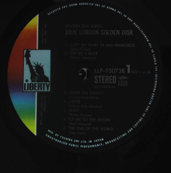 Julie London - Golden Disk (2xVinyl, LP, Compilation) Very Good Plus (VG+) / Very Good Plus (VG+)