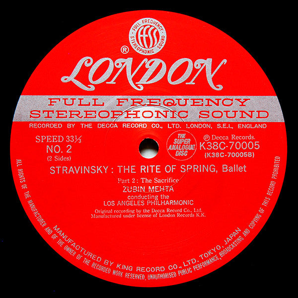 Igor Stravinsky - The Rite of Spring (Vinyl, LP, Album, Reissue)