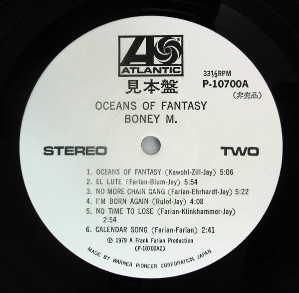 Boney M. - Oceans Of Fantasy (Vinyl, LP, Album, Promo) Very Good (VG) / Good Plus (G+)