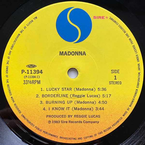 Madonna - Madonna (Vinyl, LP, Album, Reissue, Stereo)