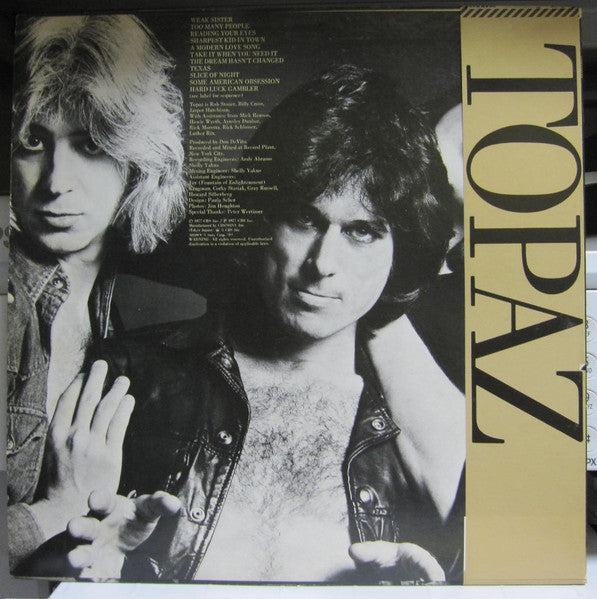 Topaz (15) - Topaz (Vinyl, LP, Album, Promo, Stereo) Very Good Plus (VG+) / Very Good (VG)