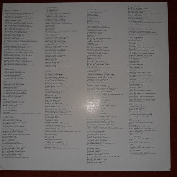 Heart - Bad Animals (Vinyl, LP, Album) Very Good Plus (VG+) / Very Good Plus (VG+)