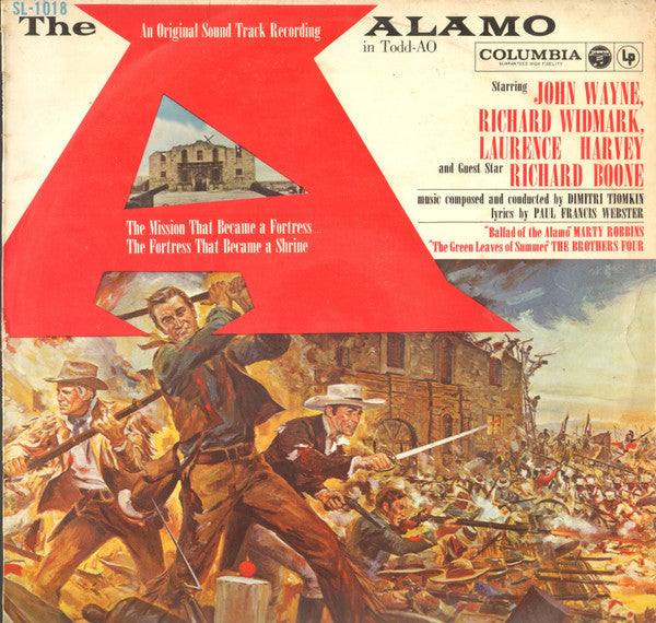 Dimitri Tiomkin - The Alamo (In Todd-AO) (Vinyl, LP, Album, Stereo) Good Plus (G+) / Good (G)