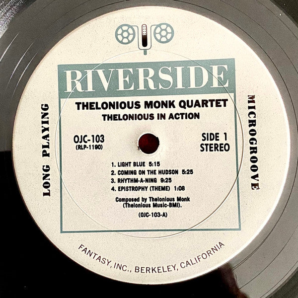 The Thelonious Monk Quartet - Thelonious In Action (Vinyl, LP, Album, Stereo, Reissue) Very Good Plus (VG+) / Very Good (VG)