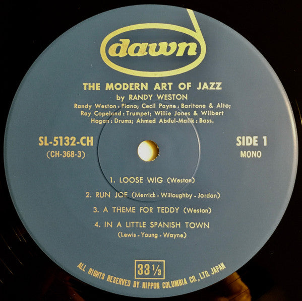Randy Weston - The Modern Art Of Jazz By Randy Weston (Vinyl, LP, Album, Reissue, Mono) Very Good (VG) / Very Good (VG)