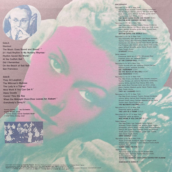 Tommy Dorsey And His Orchestra - Stardust (Vinyl, LP, Compilation, Mono) Very Good Plus (VG+) / Very Good (VG)
