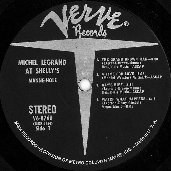Michel Legrand - At Shelly's Manne-Hole (Vinyl, LP, Album, Stereo) Very Good (VG) / Very Good (VG)