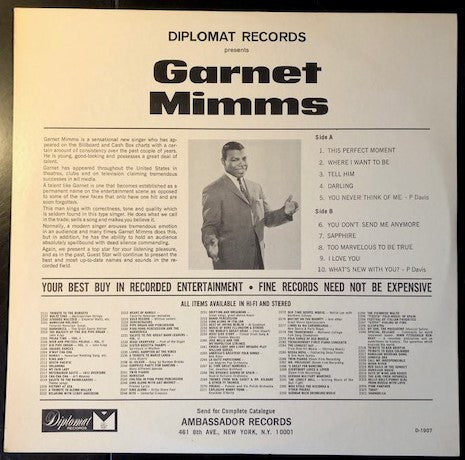 Garnet Mimms - Sensational New Star (Vinyl, LP, Compilation, Stereo) Good Plus (G+) / Good Plus (G+)
