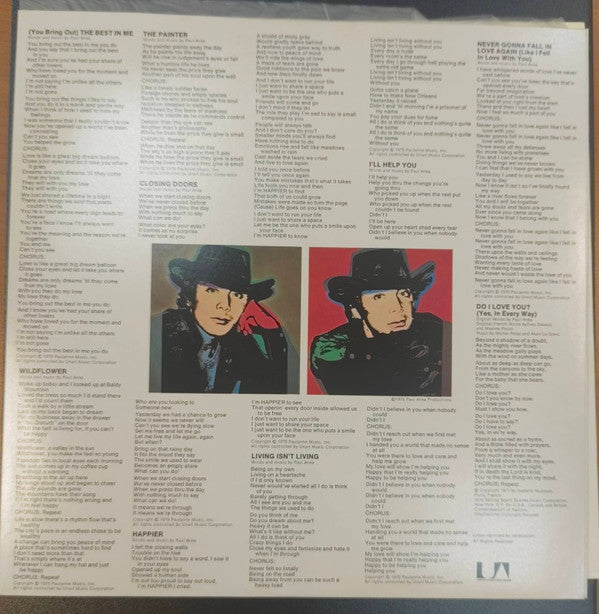 Paul Anka - The Painter (Vinyl, LP, Album)