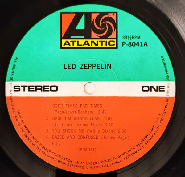Led Zeppelin - Led Zeppelin (Vinyl, LP, Album, Reissue, Stereo) Very Good (VG) / Very Good (VG)