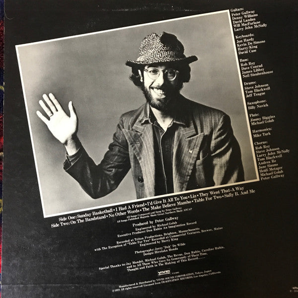 Peter Gallway - On The Bandstand (Vinyl, LP, Album, Stereo) Very Good Plus (VG+) / Very Good (VG)