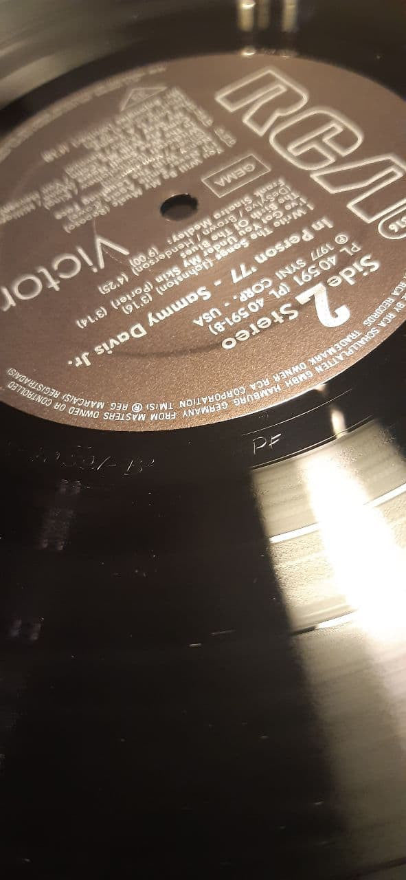 Sammy Davis Jr. - In Person '77 (Vinyl, LP, Album, Stereo) Very Good Plus (VG+) / Very Good (VG)