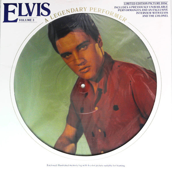 Elvis Presley - A Legendary Performer - Volume 3 (Vinyl, LP, Compilation, Limited Edition, Picture Disc) Very Good Plus (VG+) / Very Good (VG)