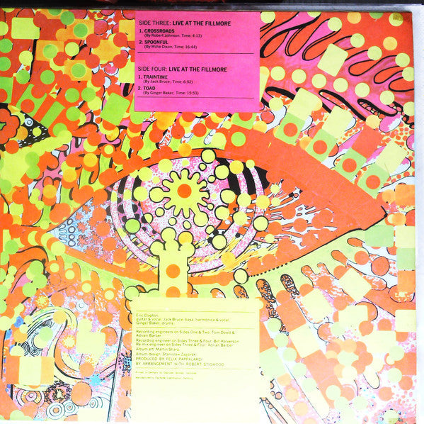 Cream (2) - Wheels Of Fire (2xVinyl, LP, Album) Near Mint (NM or M-) / Good Plus (G+)