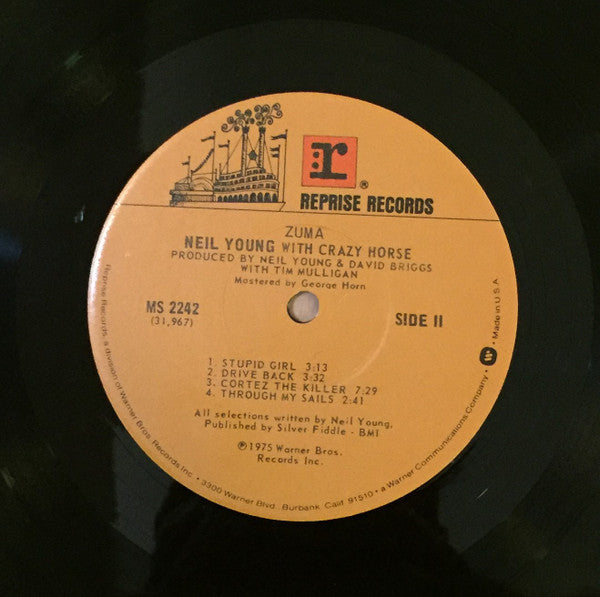 Neil Young - Zuma (Vinyl, LP, Album, Repress) Near Mint (NM or M-) / Very Good (VG)