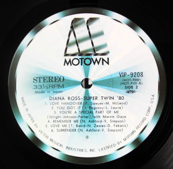 Diana Ross - Diana Ross - Super Twin' 80 (2xVinyl, LP, Compilation) Very Good Plus (VG+) / Very Good (VG)