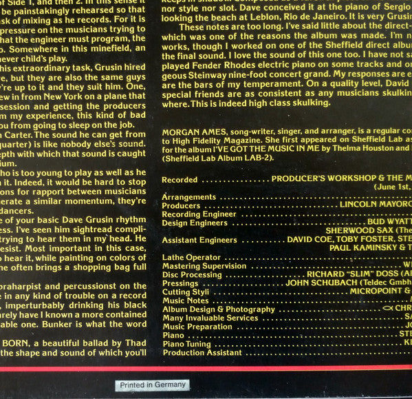 Dave Grusin - Discovered Again! (Vinyl, LP, Album, Limited Edition, Stereo) Very Good Plus (VG+) / Very Good (VG)