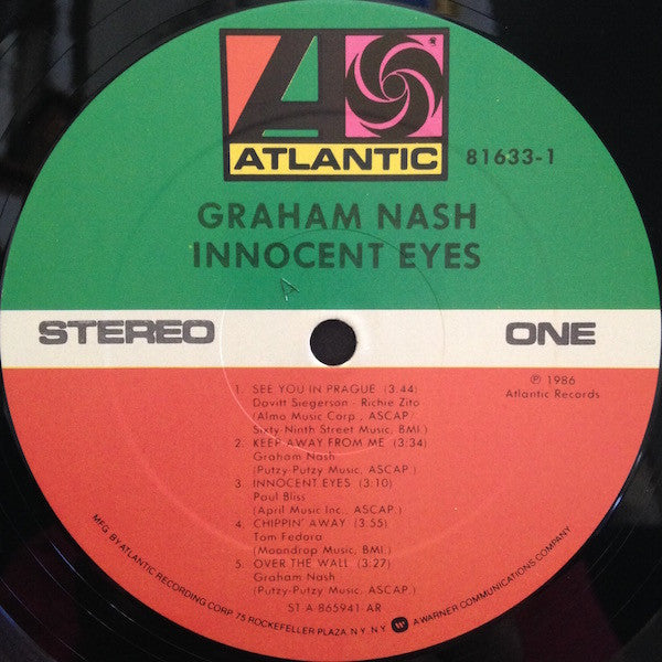Graham Nash - Innocent Eyes (Vinyl, LP, Album) Very Good (VG) / Very Good (VG)