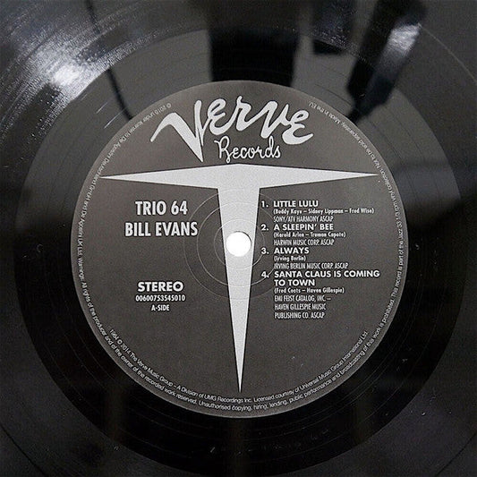 Bill Evans - Trio 64 (Vinyl, LP, Album, Reissue, Stereo) Near Mint (NM or M-) / Near Mint (NM or M-)