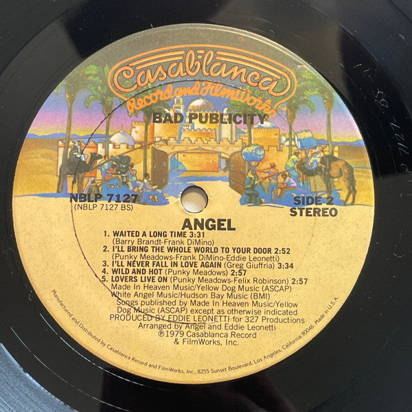 Angel (24) - Sinful (Bad Publicity) (Vinyl, LP, Album, Stereo) Very Good Plus (VG+) / Very Good (VG)