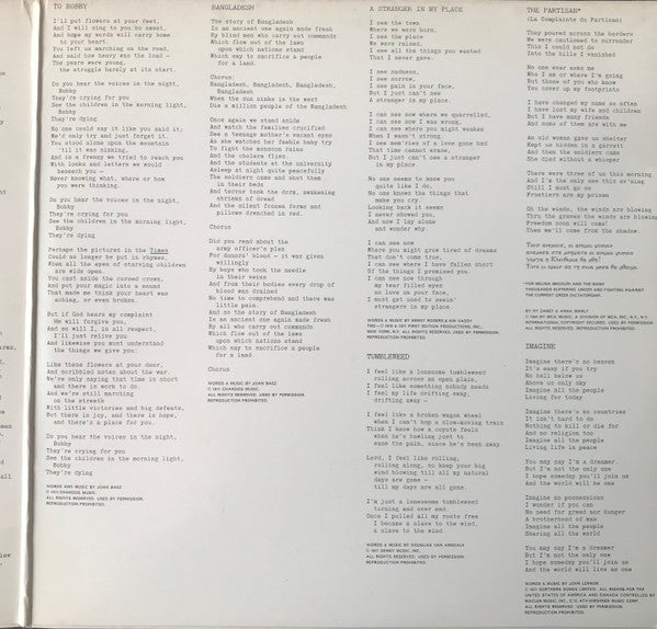 Joan Baez - Come From The Shadows (Vinyl, LP, Album, Stereo) Very Good (VG) / Good Plus (G+)